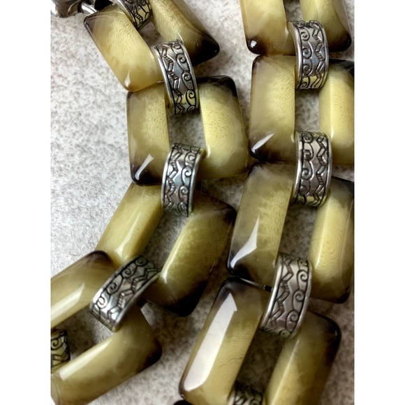 Vintage Bead Silver Metal Buckle Waist Chain Belt — Women’s Adjustable One Size - Picture 7 of 8